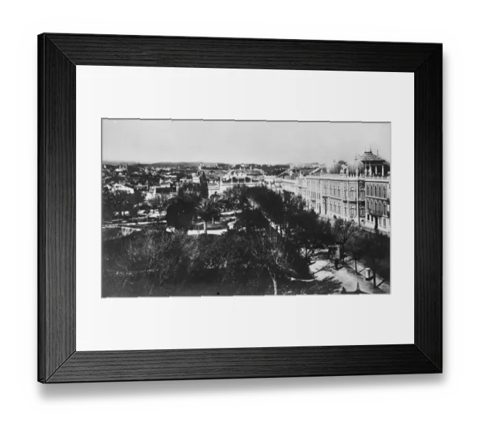 Framed Print : Lisbon. Praca do Principe Real. 21 February 1927 Framed Print : Lisbon. Praca do Principe Real. 21 February 1927