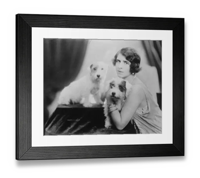 Framed Print : Royal President of the Romania Kennel Club. The Crown Princess of Romania with