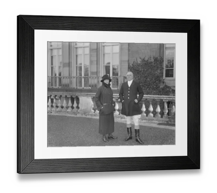Framed Print : Hunts Opening Meet at the Earl of Ludlows Country Seat, Luton Hoo Earl of Ludlow
