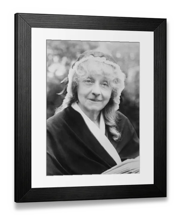 Framed Print : Famous writers magnanimity. The Comtesse de Martel, so well known under her Framed Print : Famous writers magnanimity. The Comtesse de Martel, so well known under her