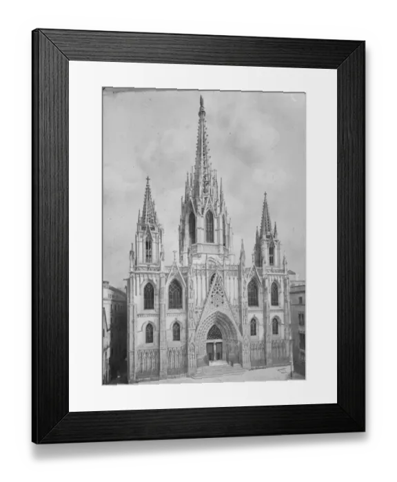 Framed Print : Barcelona Cathedral 5 June 1925 Framed Print : Barcelona Cathedral 5 June 1925