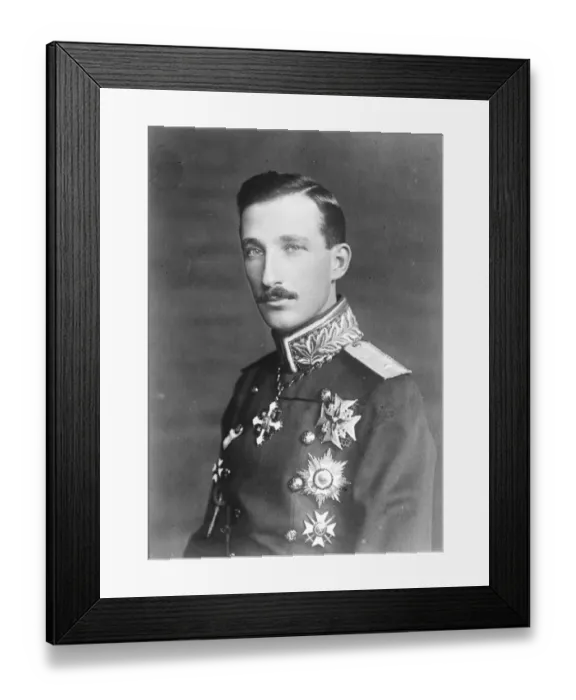 Framed Print : The King of Bulgaria, a new portrait. 1924