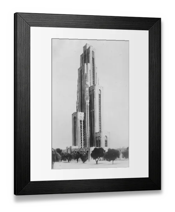 Framed Print : Pittsburghs Cathedral of Learning A model of Pittsburghs Cathedral of