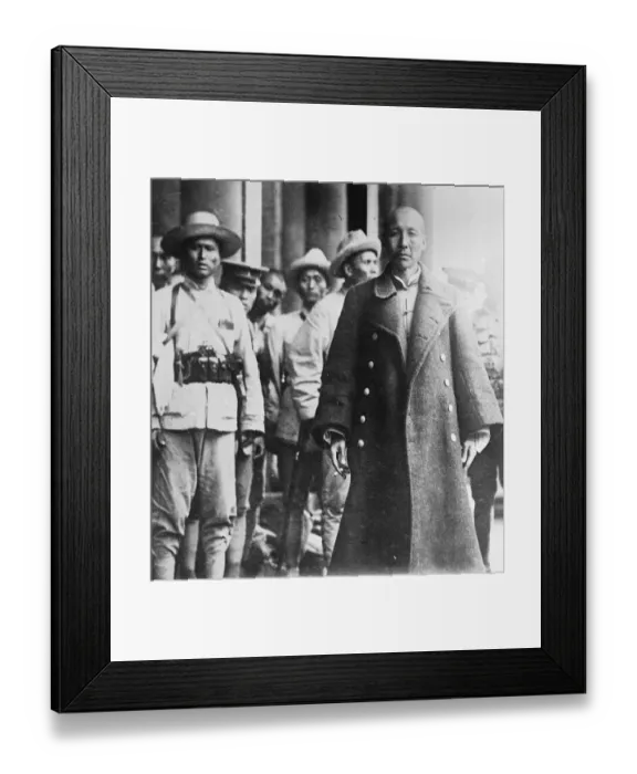 Framed Print : War Lord Captures Shanghai. General Sun Chuanfang, the Fu Kien Warlord, who brought Framed Print : War Lord Captures Shanghai. General Sun Chuanfang, the Fu Kien Warlord, who brought