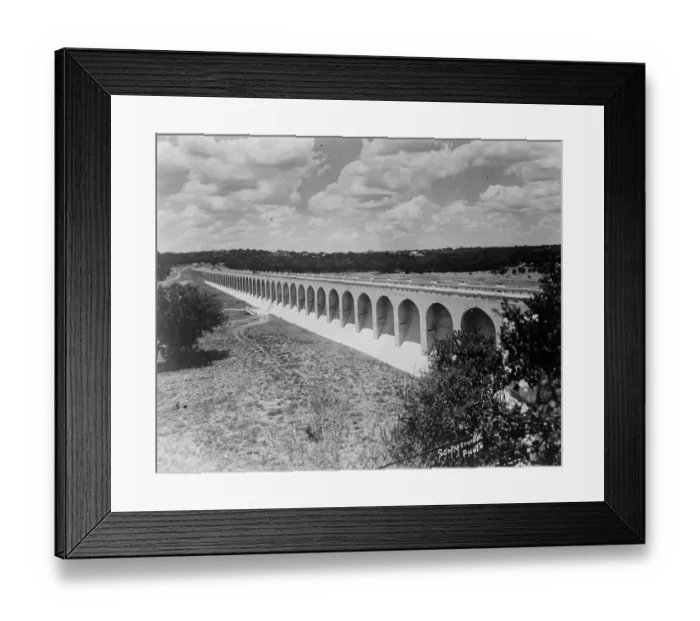 Framed Print : Concrete insurance policy against floods. The Olmos Dam which has just been constructed Framed Print : Concrete insurance policy against floods. The Olmos Dam which has just been constructed