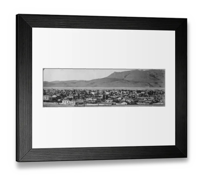 Framed Print : Earthquake wrecks historic city. Corinth, the modern Greek city, built near Framed Print : Earthquake wrecks historic city. Corinth, the modern Greek city, built near