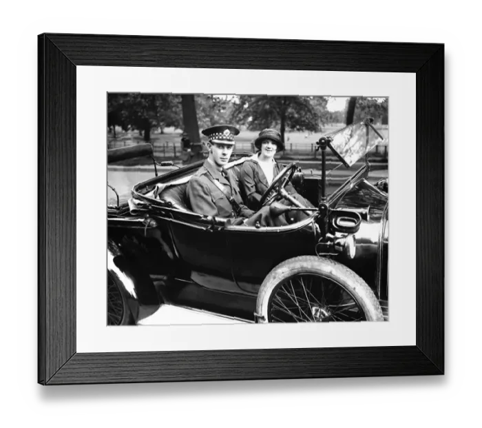 Framed Print : Miss Mabel Russell, the Heroine of London Pride, and her fiance, Lieutenant Framed Print : Miss Mabel Russell, the Heroine of London Pride, and her fiance, Lieutenant