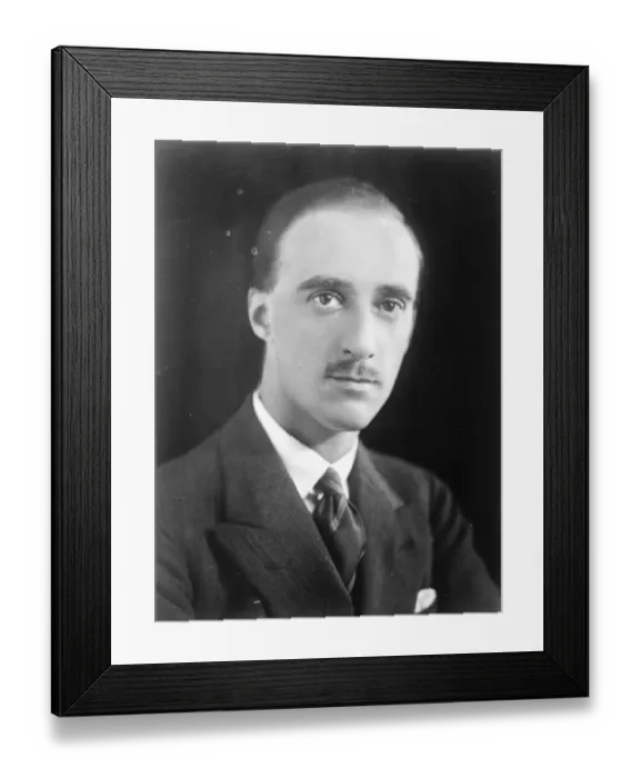 Framed Print : Mr H V Morton of the Daily Express March 1924 Framed Print : Mr H V Morton of the Daily Express March 1924