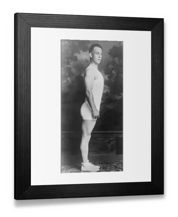 Framed Print : Americas most perfect man Winfords Turner, who was selected out of 300 competitors Framed Print : Americas most perfect man Winfords Turner, who was selected out of 300 competitors
