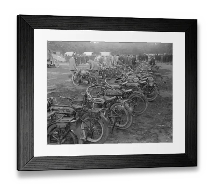Framed Print : The Great Railway Strike Motor cycles in Hyde Park 1920 Framed Print : The Great Railway Strike Motor cycles in Hyde Park 1920
