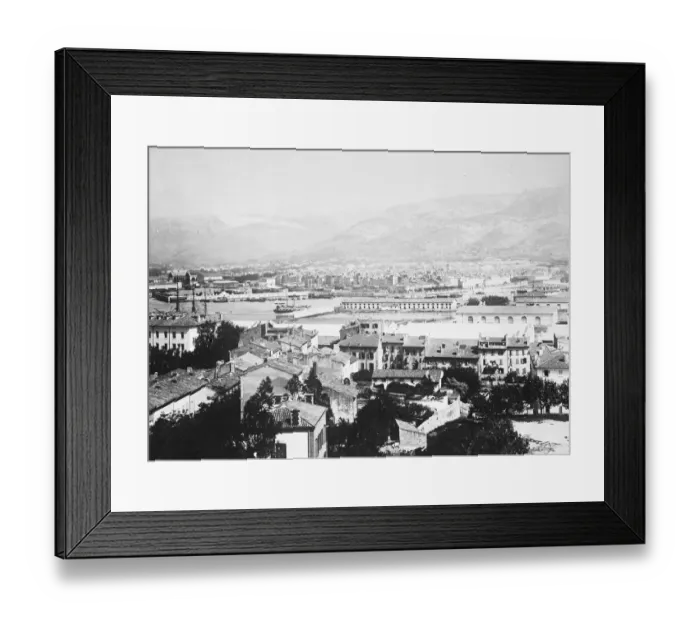 Framed Print : Cyclone wrecks Toulon. A cyclone of unprecedented violence devastated Toulon
