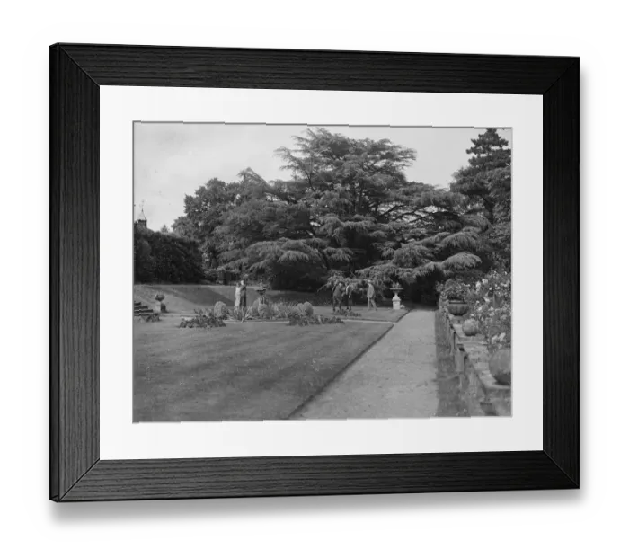 Framed Print : In the gardens at Oakhill. 1928 Framed Print : In the gardens at Oakhill. 1928