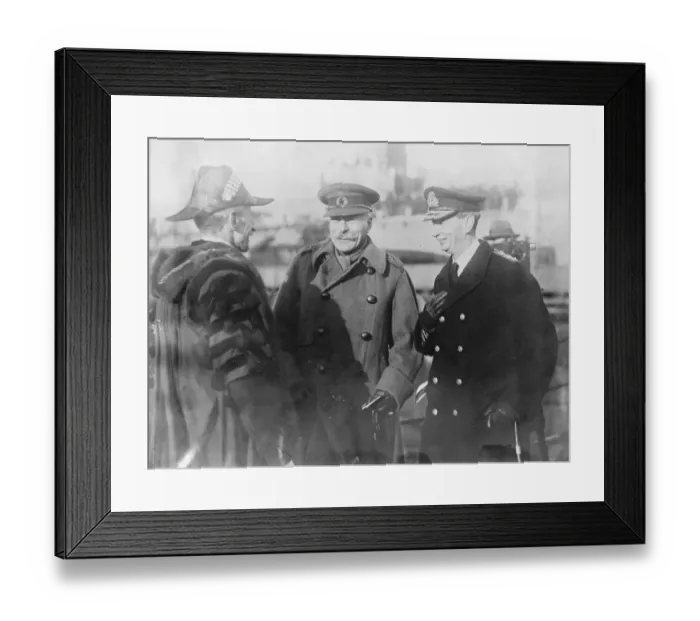 Framed Print : Admiral Sir Roger Keys and Earl Haig at Dover June 1922 Framed Print : Admiral Sir Roger Keys and Earl Haig at Dover June 1922