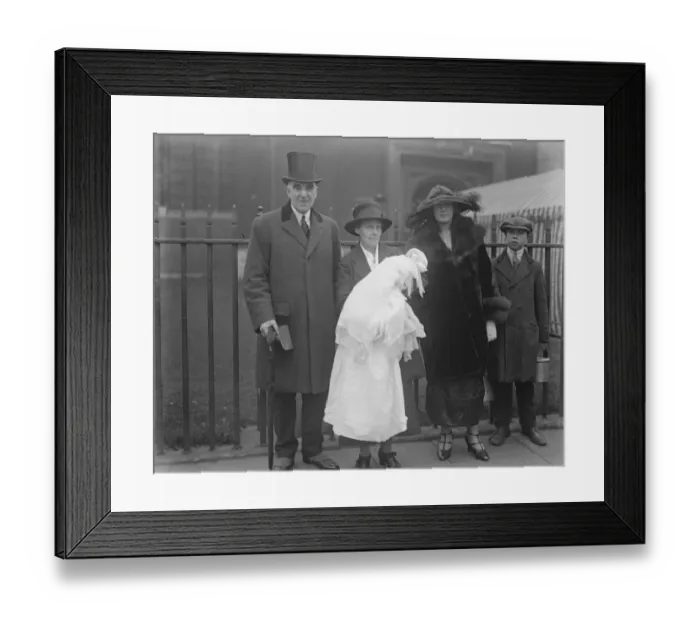 Framed Print : Sir Arthur and Lady Griffith Boscawens Daughter Christened Sir Arthur and Lady Griffiths Framed Print : Sir Arthur and Lady Griffith Boscawens Daughter Christened Sir Arthur and Lady Griffiths