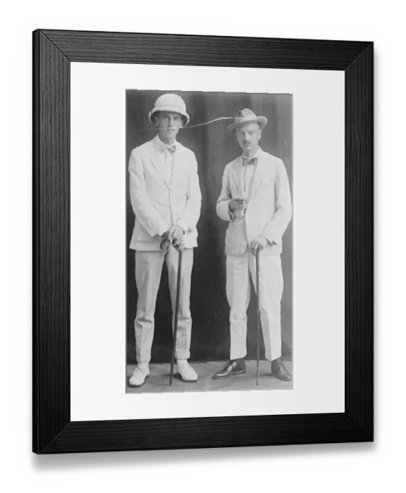 Framed Print : British journalists who were put in chains by Chinese agitators Mr F Oliver ( left ) Framed Print : British journalists who were put in chains by Chinese agitators Mr F Oliver ( left )