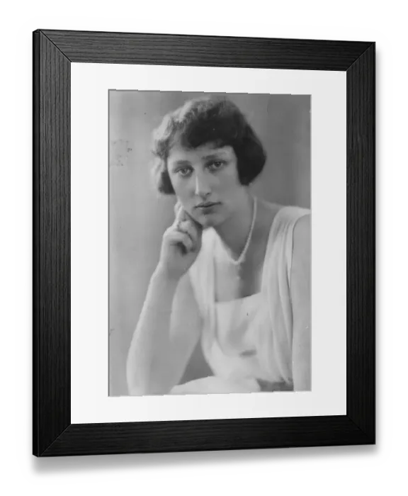 Framed Print : Princess Martha of Sweden. 6 August 1927 Framed Print : Princess Martha of Sweden. 6 August 1927