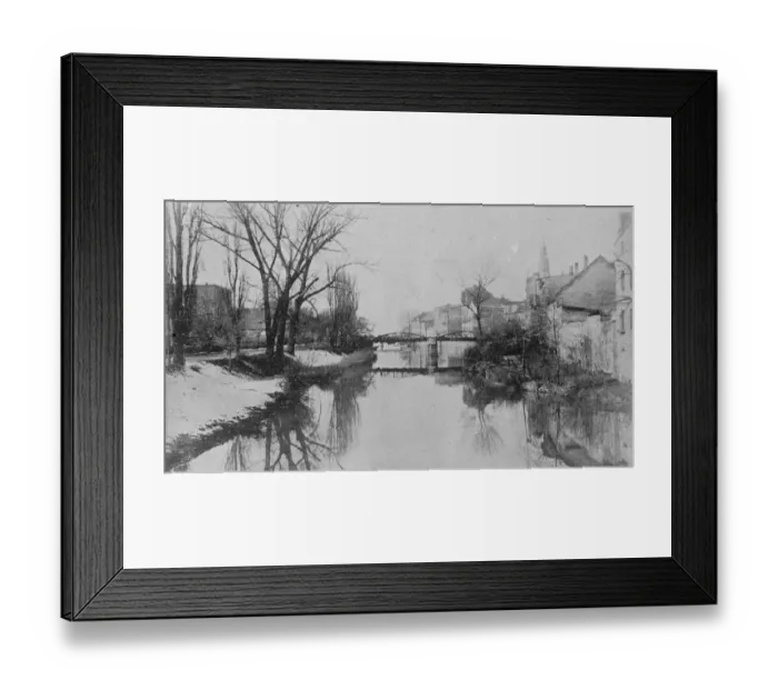 Framed Print : Opole in southern Poland The Oder Havel Canal August 1921 Framed Print : Opole in southern Poland The Oder Havel Canal August 1921
