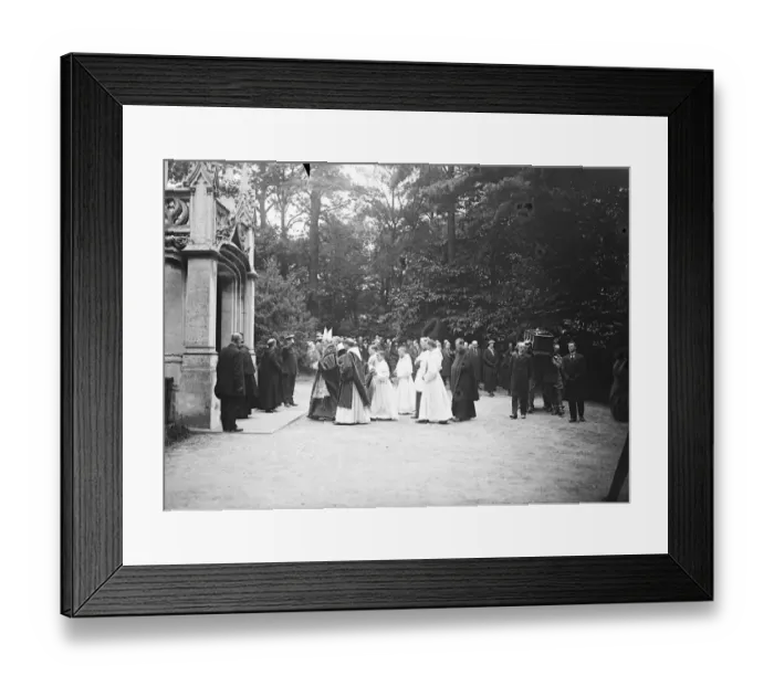 Framed Print : Funeral of the Late Ex Empress Eugenie at Farnborough The Abbe and Benedictine monks Framed Print : Funeral of the Late Ex Empress Eugenie at Farnborough The Abbe and Benedictine monks