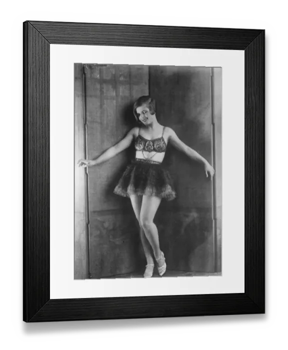 Framed Print : Something new for London. Mlle Ixe, Frances champion stunt dancers who, according