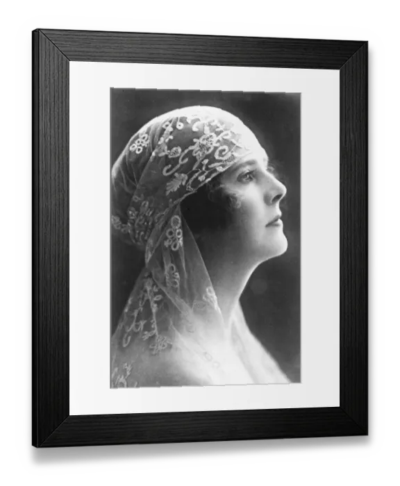 Framed Print : A Charming Study of Viscountess Curzon. A new photograph of Viscountess Curzon