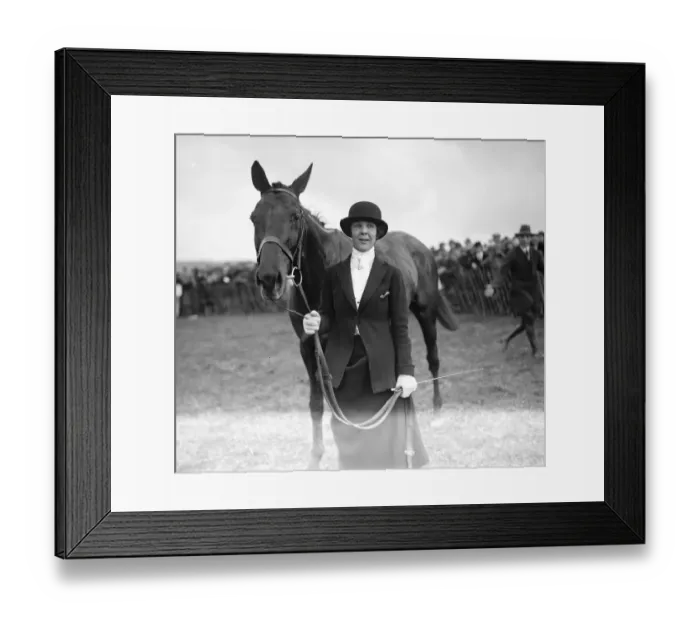 Framed Print : Ladies compete ins and W Wilts, Point to Point races at Kingston Deverill. Miss L St Maur Framed Print : Ladies compete ins and W Wilts, Point to Point races at Kingston Deverill. Miss L St Maur