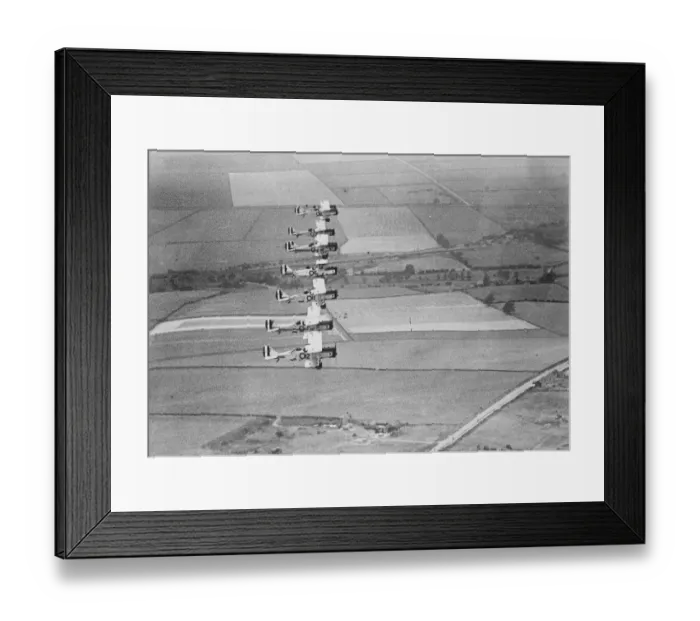Framed Print : Puzzle find the missing aeroplane The British No 39 Squadron flying in formation Framed Print : Puzzle find the missing aeroplane The British No 39 Squadron flying in formation