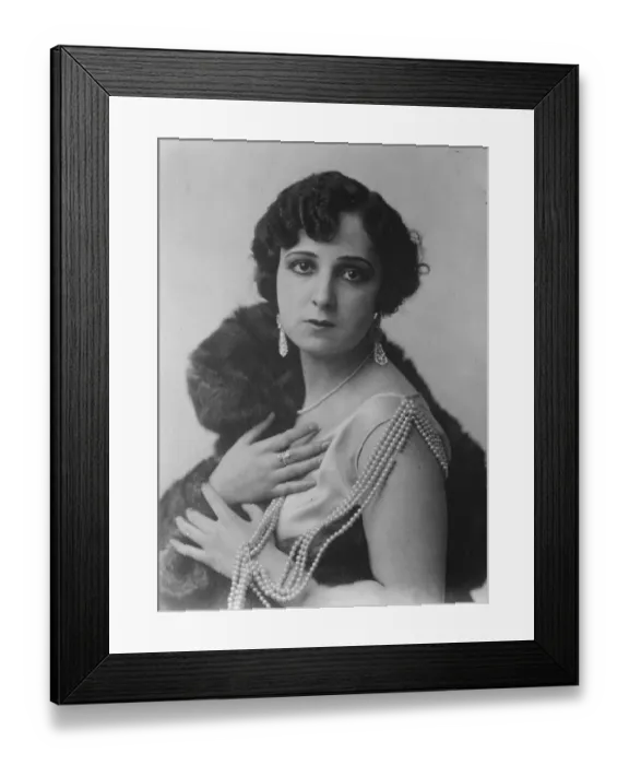 Framed Print : Senorita Paquita Garzon, the Madrid Society entertainer. 6 October 1927 Framed Print : Senorita Paquita Garzon, the Madrid Society entertainer. 6 October 1927
