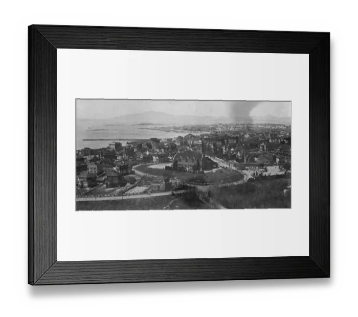 Framed Print : A view of Tsingtau, China, showing Christ Church in the foreground. 6 May 1928 Framed Print : A view of Tsingtau, China, showing Christ Church in the foreground. 6 May 1928