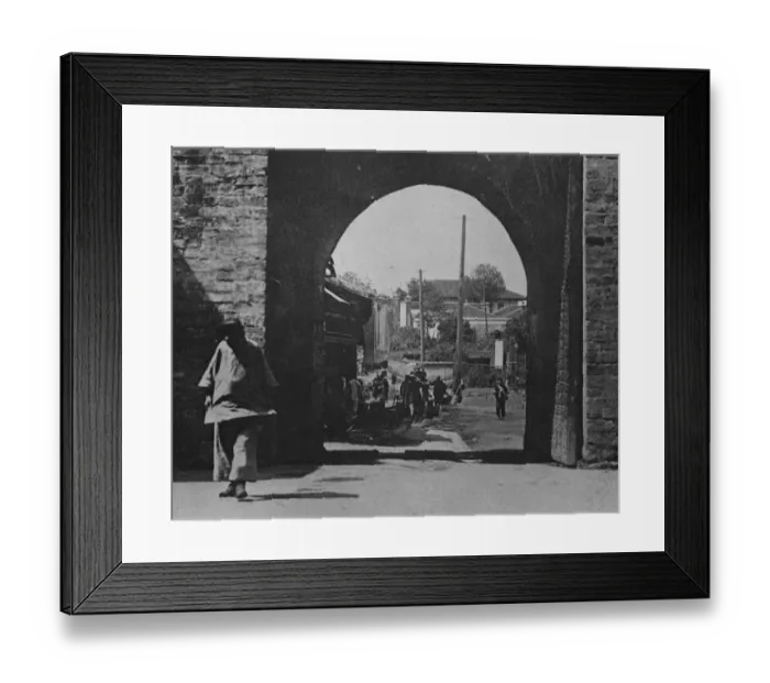 Framed Print : Original caption: Japanese civilians massacred. Settlement surrounded by 40, 000 Chinese