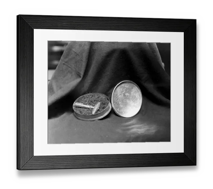 Framed Print : The famous Westminster Tobacco box, taken for Mr Langford Read. 1 October 1924