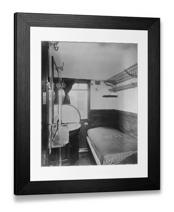 Framed Print : Innovations on Great Northern Railway Interior of new sleeping car 11 April 1922 Framed Print : Innovations on Great Northern Railway Interior of new sleeping car 11 April 1922