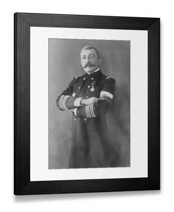 Framed Print : Honoured by France. A new portrait of Pierre Loti, who has received the Grand Framed Print : Honoured by France. A new portrait of Pierre Loti, who has received the Grand