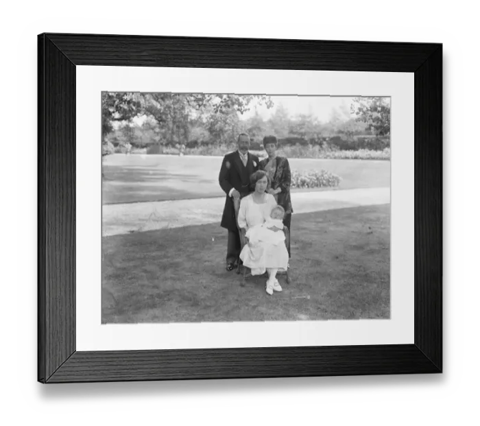 Framed Print : Four Royal generations. A new photograph taken at Marlborough House, London