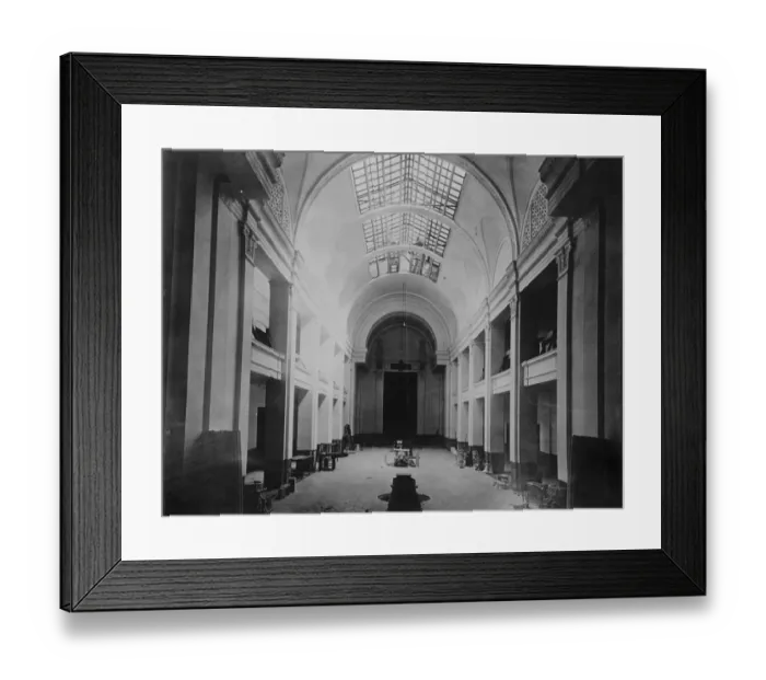 Framed Print : Worlds largest masonic temple built for Scottish rite. The interior of Framed Print : Worlds largest masonic temple built for Scottish rite. The interior of