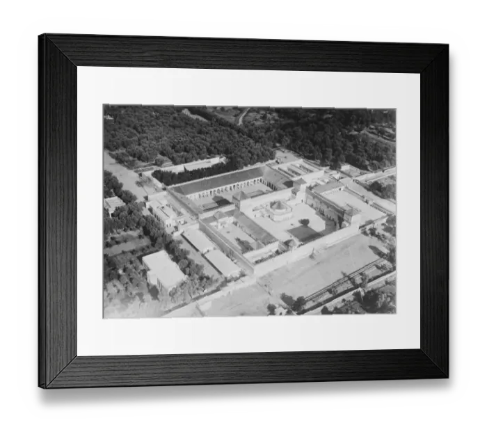 Framed Print : The sultans Palance at Marrakech. 16 October 1926