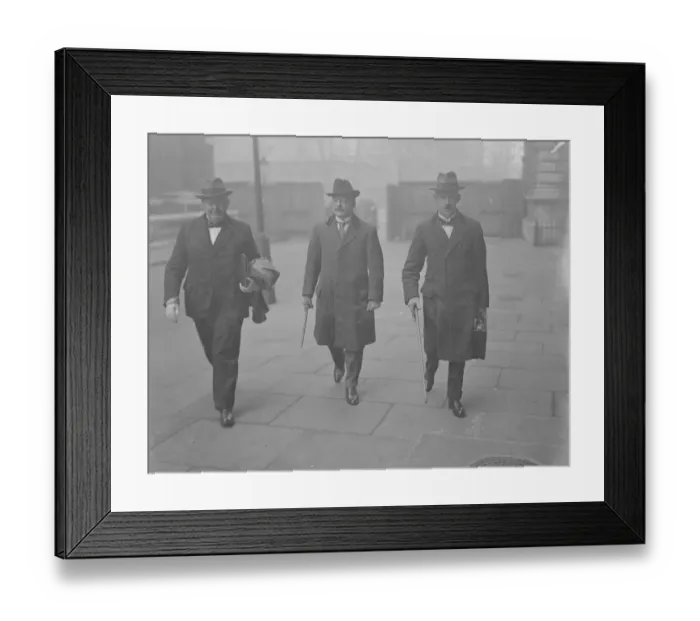 Framed Print : The Irish Conference Mr O Higgins, Mr Griffiths and Mr Duggan the free state delegates Framed Print : The Irish Conference Mr O Higgins, Mr Griffiths and Mr Duggan the free state delegates