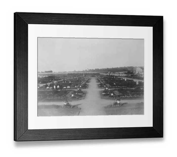 Framed Print : The Glorious British Dead in Belgium A view of the Liege Cemetary in which