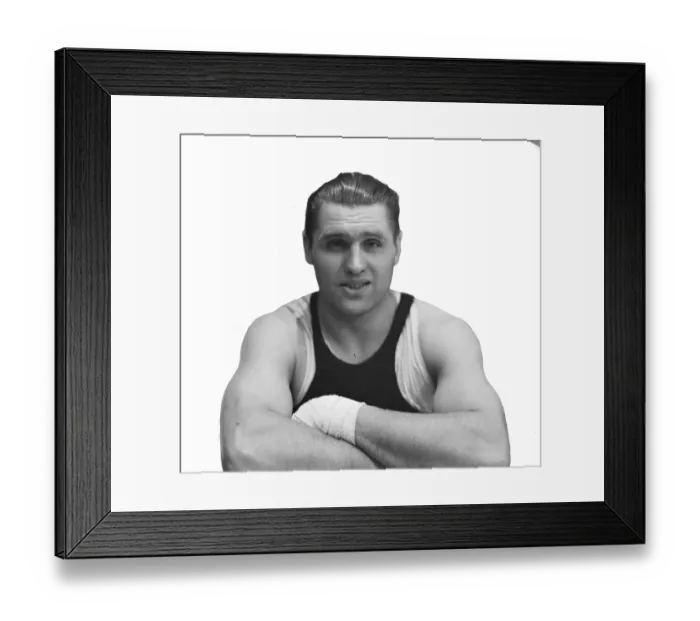 Framed Print : Heavy weight champion of Great Britain. Phil Scott. 1 February 1929 Framed Print : Heavy weight champion of Great Britain. Phil Scott. 1 February 1929