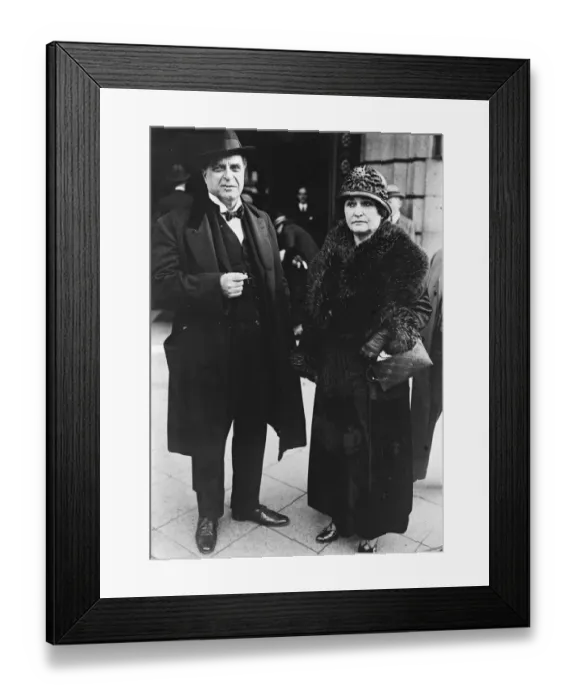 Framed Print : Famous Composer on Holiday Pietro Mascagni, the Italian composer, on holiday with Framed Print : Famous Composer on Holiday Pietro Mascagni, the Italian composer, on holiday with