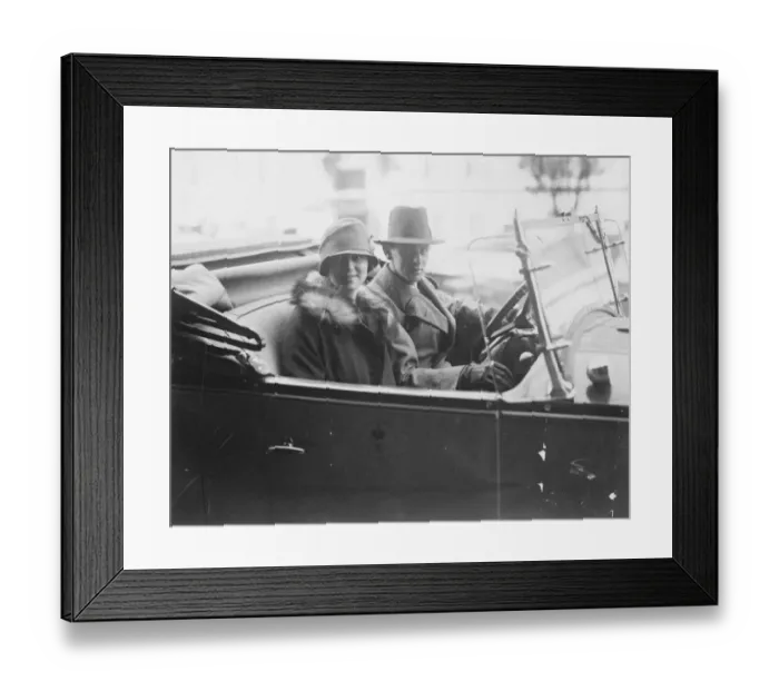 Framed Print : Princess Ileana and Prince Nicholas of Romania photographed at the Romania legation, Washington Framed Print : Princess Ileana and Prince Nicholas of Romania photographed at the Romania legation, Washington