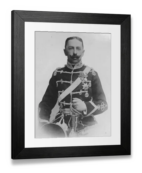 Framed Print : Spanish Carlist Pretender to the throne to marry his niece. Don Jaime de Bourbon