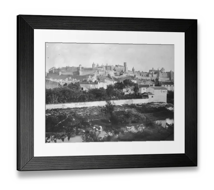Framed Print : Celebrating its bimillenary this year. Carcassonne, the walled city looking North East Framed Print : Celebrating its bimillenary this year. Carcassonne, the walled city looking North East
