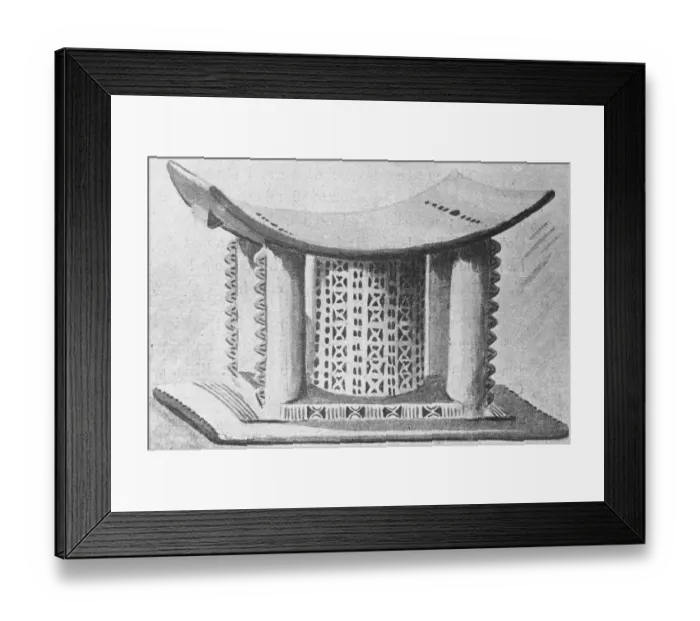 Framed Print : Robbed the Golden Stool of Ashanti The Chief and a subordinate who were concerned