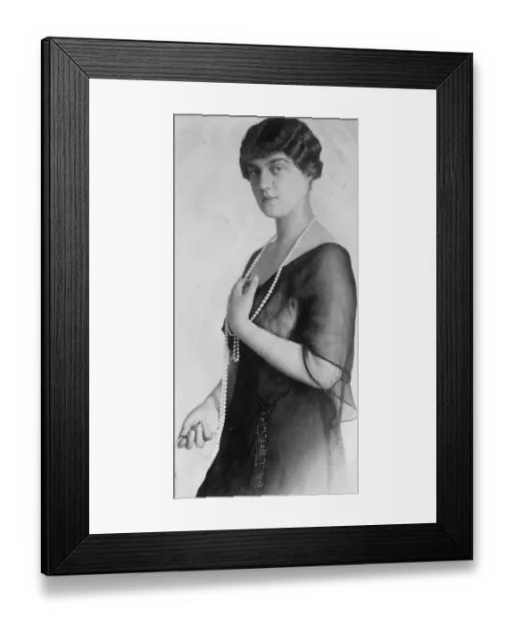 Framed Print : Russian royalty now running embroidery shop in Paris. Princess Maria ( The Grand