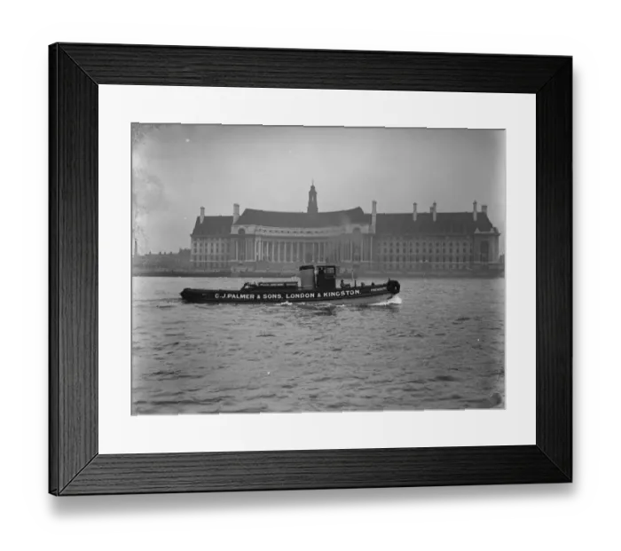Framed Print : The new tug President on the Thames. 18 October 1929 Framed Print : The new tug President on the Thames. 18 October 1929