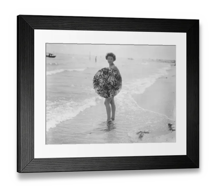 Framed Print : On the Lido Miss Meix Muller, of the Cologne Theatre 1927 Framed Print : On the Lido Miss Meix Muller, of the Cologne Theatre 1927
