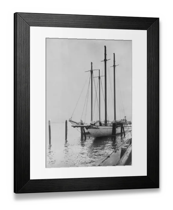 Framed Print : The German ex Royal racing yachts arrive at Rotterdam. The ex Kaisers yacht