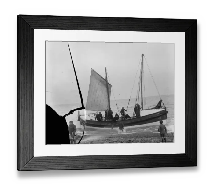 Framed Print : Funeral at Deal of Mr William Adams, the veteran Goodwin Sands hero. Comrades Framed Print : Funeral at Deal of Mr William Adams, the veteran Goodwin Sands hero. Comrades