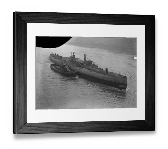 Framed Print : The Deutschland Leaves London The Deutschland, Germanys commercial Submarine Framed Print : The Deutschland Leaves London The Deutschland, Germanys commercial Submarine
