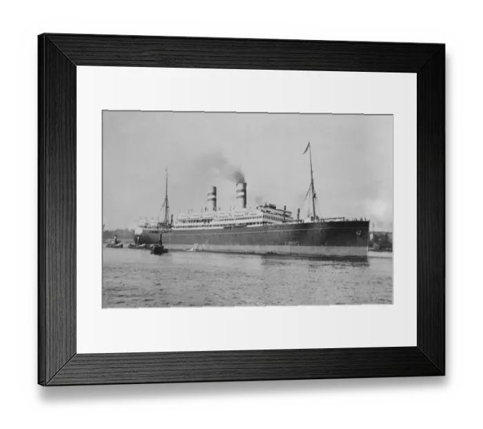 Framed Print : SS Volendam 16 November 1922 Framed Print : SS Volendam 16 November 1922